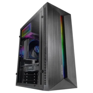 Torre PC Mars Gaming Mc-blaze Caja Pc Atx Ventilador Frgb 80mm Tira Led Rgb Frontal Negro